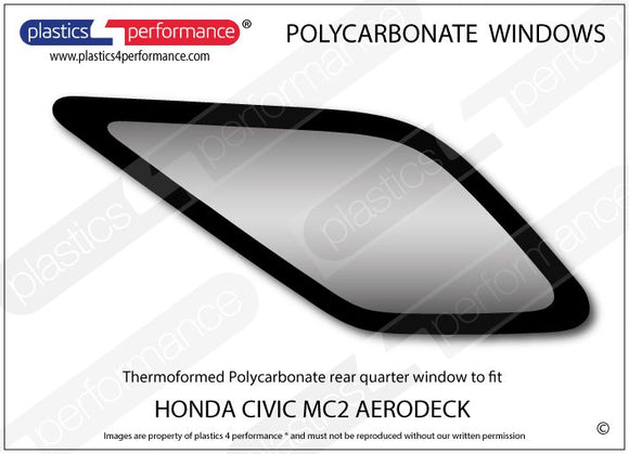 ポリカーボネート ウインドウキット｜ホンダ Civic MC2 Aerodeck