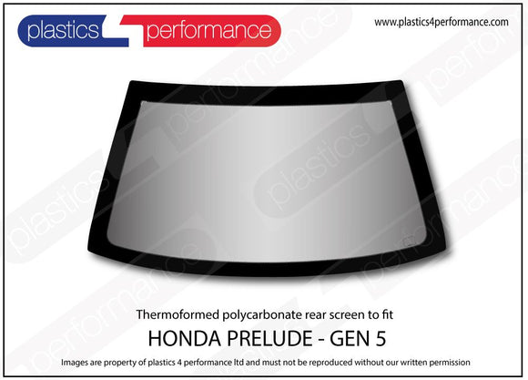 ポリカーボネート リアウインドウ｜ホンダ Prelude - 5th Generation