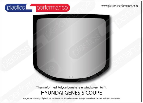 Genesis Coupe ポリカーボネート リアウインドウ｜Hyundai Genesis Coupe 写真1
