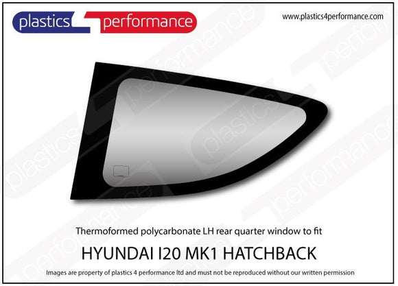 i20 MK1 PB - 3dr Hatchback ポリカーボネート ウインドウキット｜Hyundai i20 MK1 PB - 3dr Hatchback 写真3