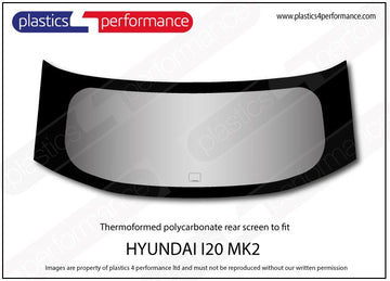 i20 MK2 GB - 5dr Hatchback ポリカーボネート リアウインドウ｜Hyundai i20 MK2 GB - 5dr Hatchback 写真1