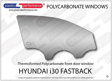 i30 MK3 PD (N Performance) - 5dr Fastback ポリカーボネート 右フロントドアウインドウ｜Hyundai i30 MK3 PD (N Performance) - 5dr Fastback 写真1