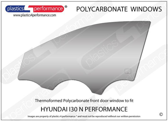 i30 MK3 PD (N Performance) - 5dr Hatchback ポリカーボネート 左フロントドアウインドウ｜Hyundai i30 MK3 PD (N Performance) - 5dr Hatchback 写真1