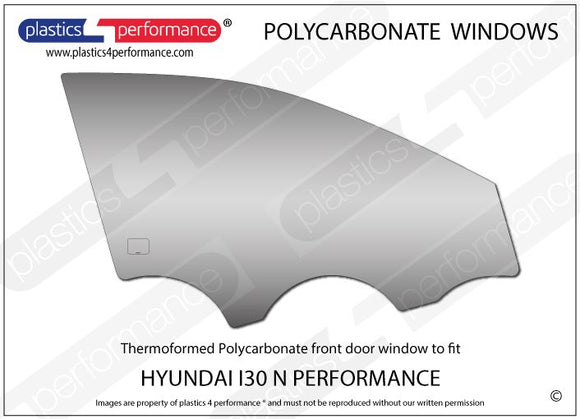 i30 MK3 PD (N Performance) - 5dr Hatchback ポリカーボネート 右フロントドアウインドウ｜Hyundai i30 MK3 PD (N Performance) - 5dr Hatchback 写真1