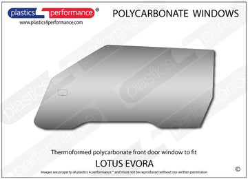 ポリカーボネート 左フロントドアウインドウ｜Lotus Evora