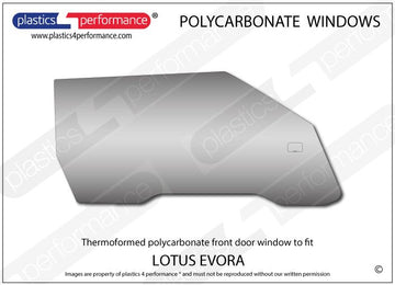 ポリカーボネート 右フロントドアウインドウ｜Lotus Evora