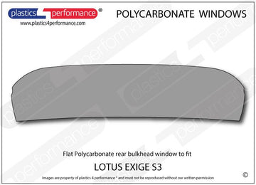 ポリカーボネート リアウインドウ｜Lotus Exige S3