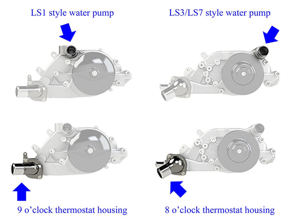 HPS シリコンラジエーターホースキット Nissan 240SX LSスワップ用 (LS3/LS7ウォーターポンプ / 9時サーモ / SR20DETラジエーター)