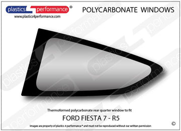 ポリカーボネート 左リアクォーターウインドウ｜Ford Fiesta MK7 R5（2013年〜現在） 1