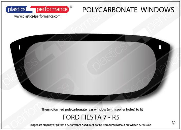 ポリカーボネート リアウインドウ｜Ford Fiesta MK7 R5（2013年〜現在） 2