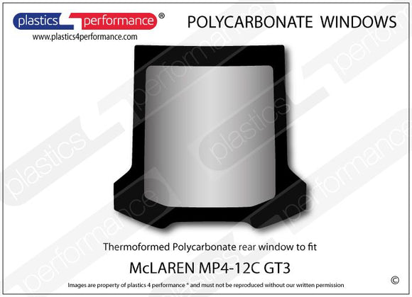 ポリカーボネート ウインドウキット｜McLaren MP4-12C GT3