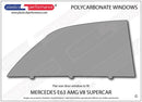 ポリカーボネート ウインドウキット｜Mercedes-Benz Mercedes Erebus AMG E63 V8 Supercar