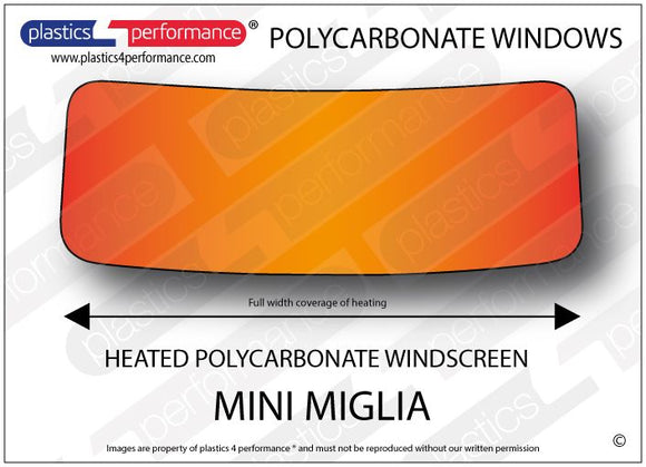 ポリカーボネート ヒーテッド フロントウインドスクリーン｜Mini Miglia/ Mini 7 1