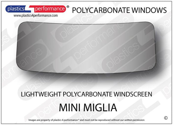 ポリカーボネート フロントウインドスクリーン｜Mini Miglia/ Mini 7 1