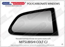 ポリカーボネート ウインドウキット｜三菱 Colt CJ - 3dr Hatchback