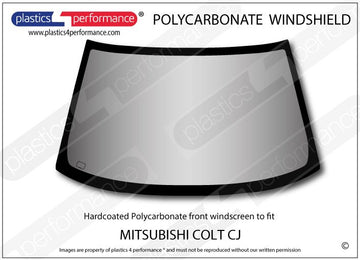 ポリカーボネート フロントウインドスクリーン｜三菱 Colt CJ - 3dr Hatchback