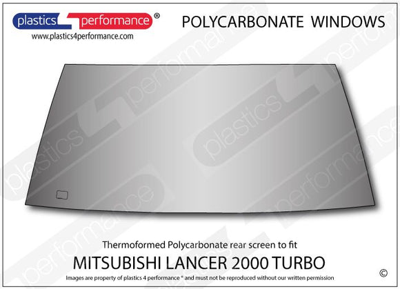 ポリカーボネート ウインドウキット｜三菱 Lancer 2000 Turbo