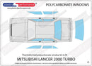 ポリカーボネート ウインドウキット｜三菱 Lancer 2000 Turbo
