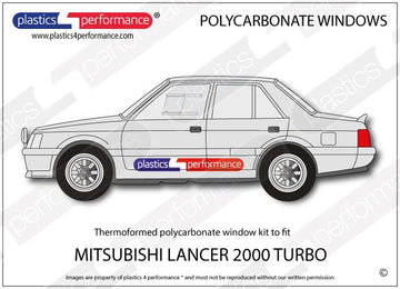 ポリカーボネート ウインドウキット｜三菱 Lancer 2000 Turbo