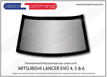 ポリカーボネート リアウインドウ｜三菱 Lancer Evo 4