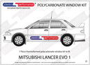 ポリカーボネート リアウインドウ｜三菱 Lancer Evo 1