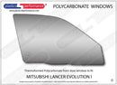 ポリカーボネート 右フロントドアウインドウ｜三菱 Lancer Evo 1