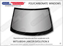 ポリカーボネート フロントウインドスクリーン｜三菱 Lancer Evo X (10)