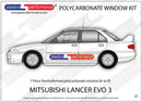 ポリカーボネート 右リアドアウインドウ｜三菱 Lancer Evo 3