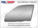 ポリカーボネート 左フロントドアウインドウ｜三菱 Lancer Evo 3