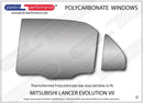 ポリカーボネート 左リアドアウインドウ｜三菱 Lancer Evo 7