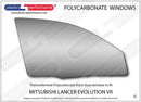 ポリカーボネート 右フロントドアウインドウ｜三菱 Lancer Evo 7