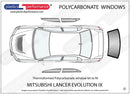 ポリカーボネート ウインドウキット｜三菱 Lancer Evo 9