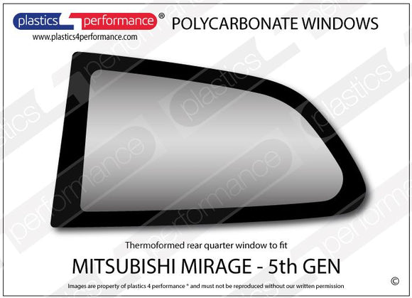 ポリカーボネート ウインドウキット｜三菱 Mirage 5th Generation
