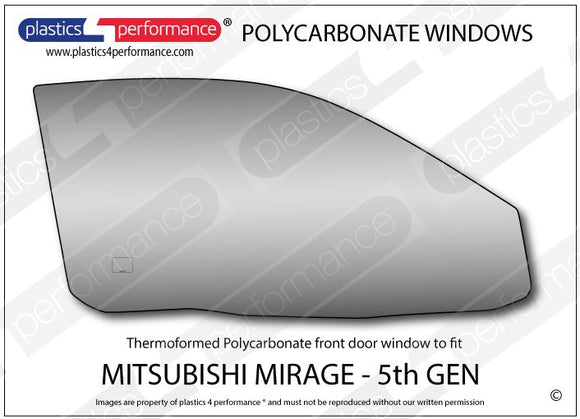 ポリカーボネート ウインドウキット｜三菱 Mirage 5th Generation