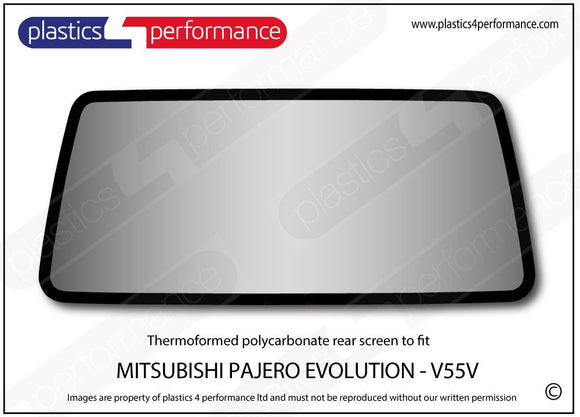 ポリカーボネート ウインドウキット｜三菱 Pajero Evolution V55V