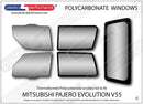 ポリカーボネート ウインドウキット｜三菱 Pajero Evolution V55V