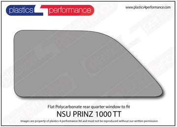 ポリカーボネート 左リアクォーターウインドウ｜NSU Prinz 1000 TT