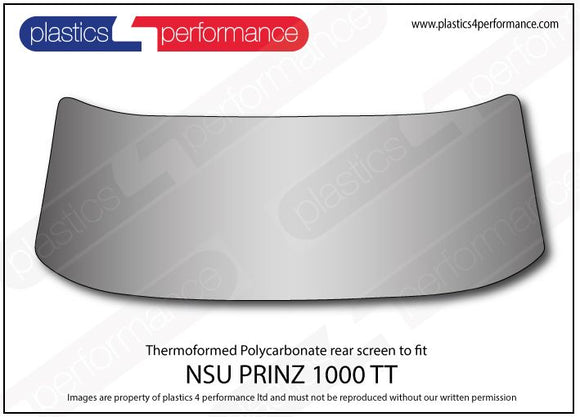 ポリカーボネート リアウインドウ｜NSU Prinz 1000 TT