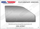 ポリカーボネート ウインドウキット｜Opel Astra F - 3dr Hatchback