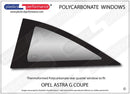 ポリカーボネート ウインドウキット｜Opel Astra G - Coupe