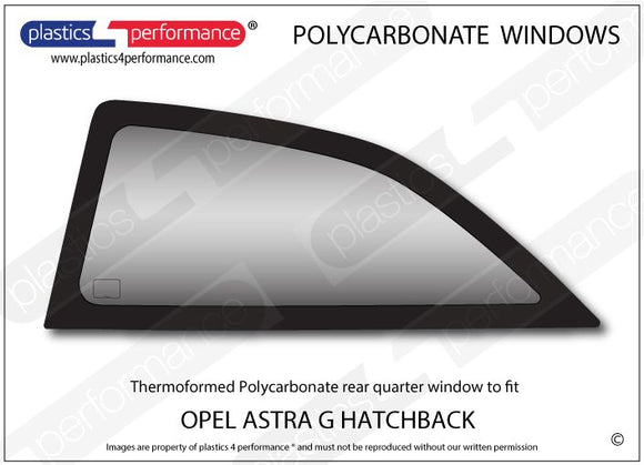 ポリカーボネート ウインドウキット｜Opel Astra G - 3dr Hatchback