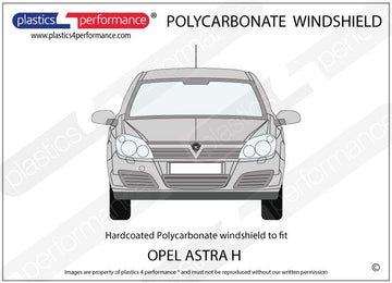 ポリカーボネート フロントウインドスクリーン｜Opel Astra H - 3dr Hatchback