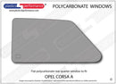 ポリカーボネート ウインドウキット｜Opel Corsa A - 3dr Hatchback