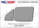 ポリカーボネート ウインドウキット｜Opel Corsa A - 3dr Hatchback
