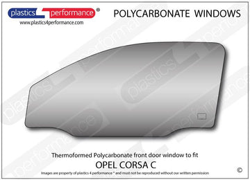 ポリカーボネート ウインドウキット｜Opel Corsa C - 3dr Hatchback