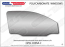 ポリカーボネート ウインドウキット｜Opel Corsa C - 3dr Hatchback