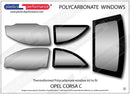 ポリカーボネート ウインドウキット｜Opel Corsa C - 3dr Hatchback