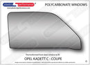 ポリカーボネート ウインドウキット｜Opel Kadett C - Coupe