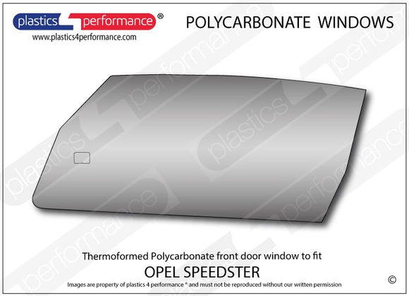 ポリカーボネート 右フロントドアウインドウ｜Opel Speedster
