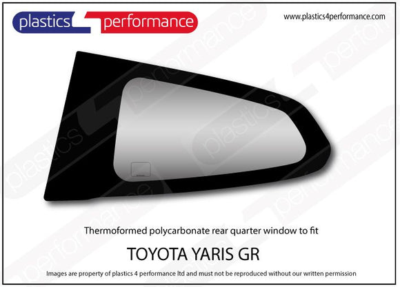 ポリカーボネート 左リアクォーターウインドウ｜トヨタ GR Yaris